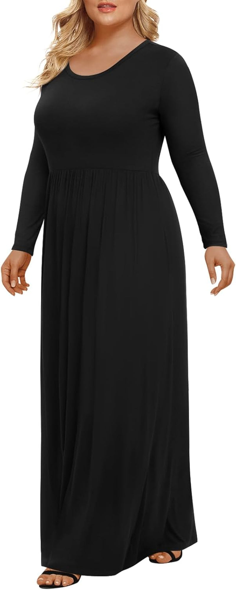 Women'S plus Size Maxi Dresses for Curvy Women Casual Long Dress XL-6XL